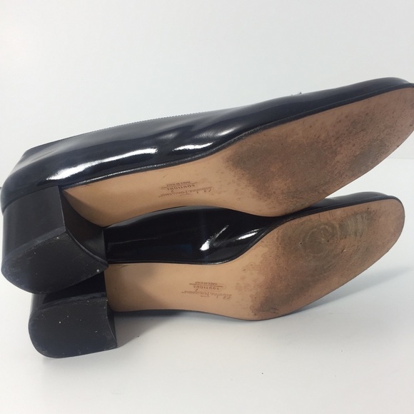 Salvatore Ferragamo Black Patent Leather 9.5 AAA - Picture 7 of 8